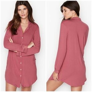 VS Lady Pink Heavenly Modal Supersoft Sleepshirt Sleep Dress